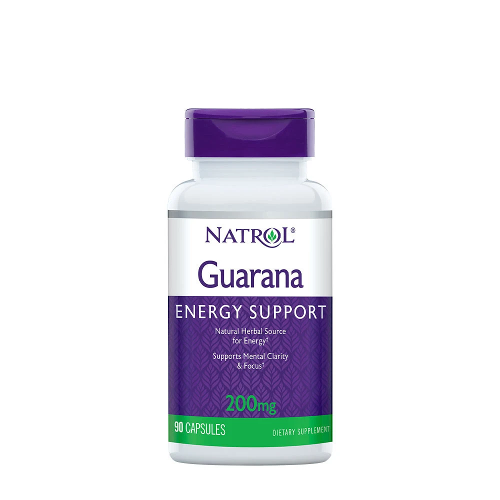 Natrol - Guarana, 200 mg, 90 kapslar | Hälsa och välbefinnandeViktkontrollStimuleringsfri fettförbränningHälsokostFitness och träningGuaranaStimulantfri fettförbränning | Apoteka