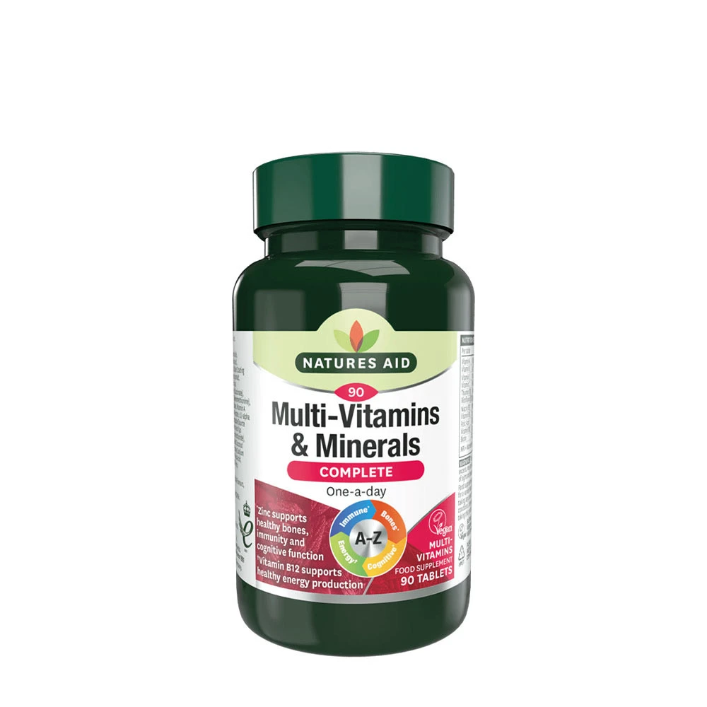 Natures Aid - Complete Multi-Vitamins & Minerals, 90 tabletter | MultivitaminerHälsokost | Apoteka