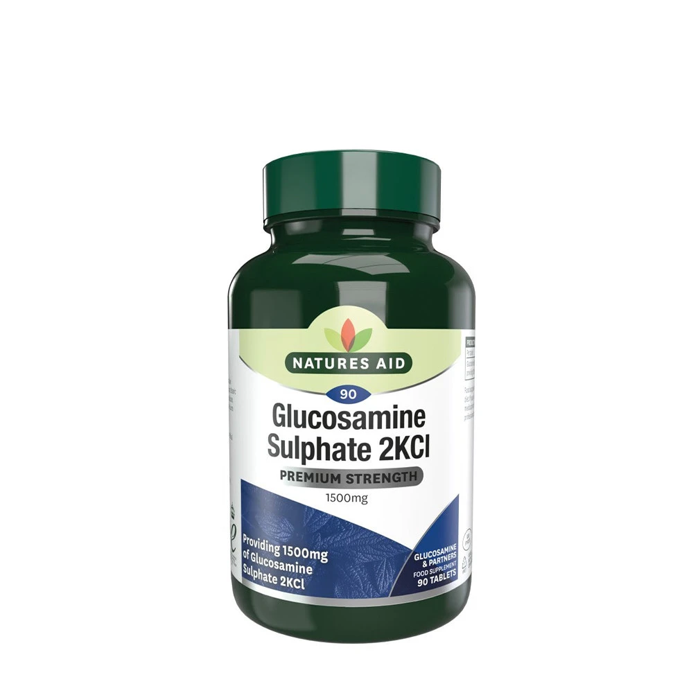 Natures Aid - Glukosaminsulfat, 1500 mg (90 tabletter) | HälsokostGlukosaminsulfat | Apoteka