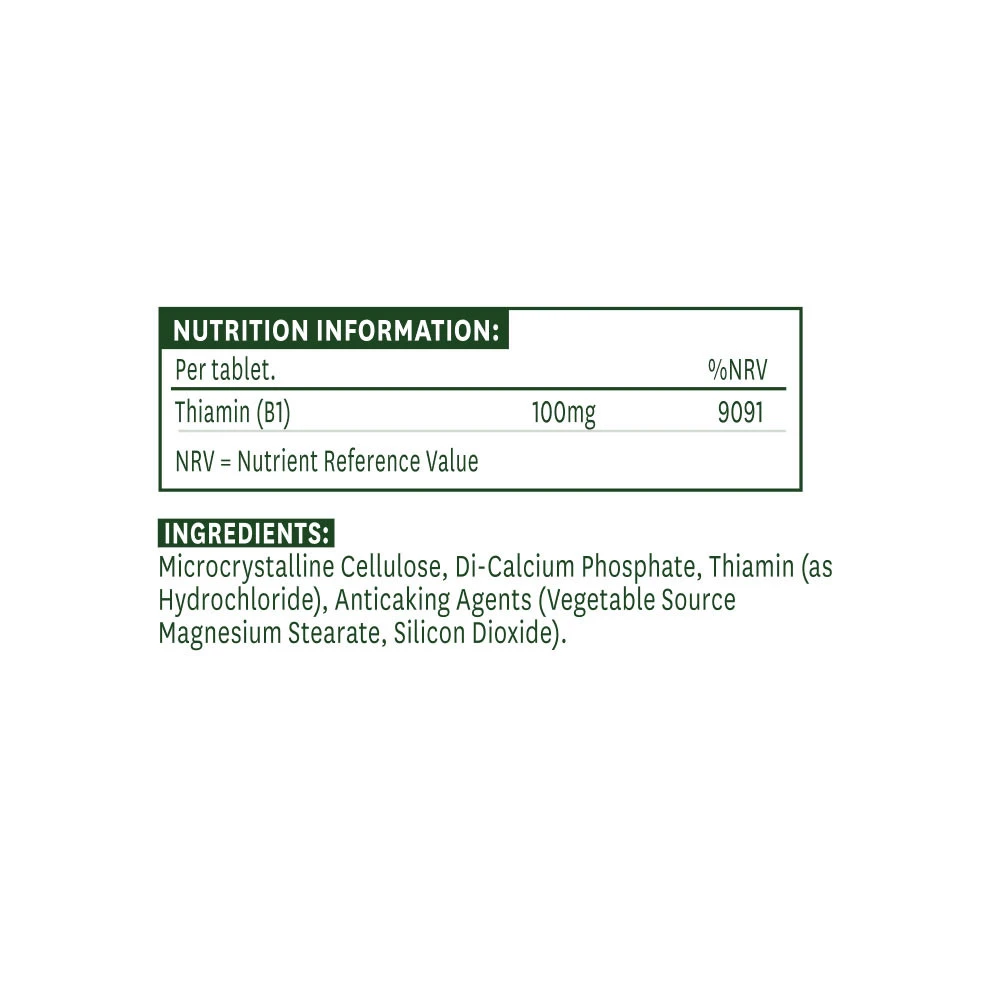 Natures Aid - Vitamin B1, 100 mg, 90 tabletter - Bild 4