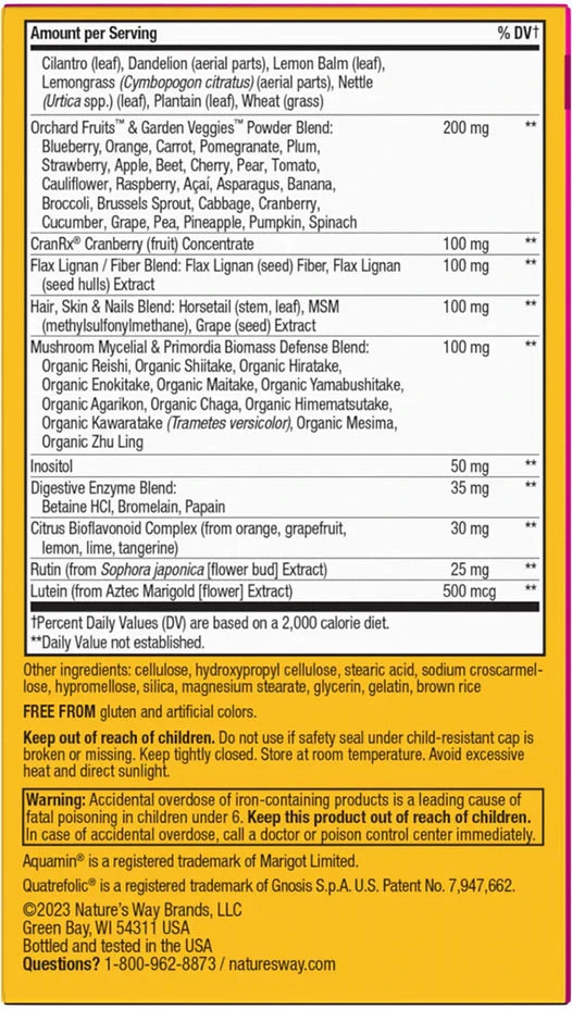 Nature's Way - Alive! Max3 Potency, kvinnors multivitamin, 90 tabletter - Bild 5