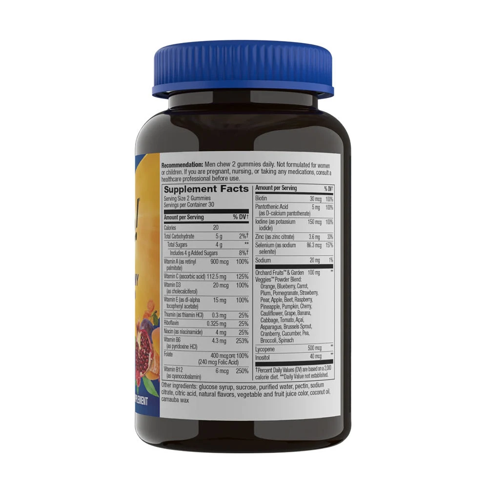 Nature's Way - Alive! Herrarnas Multivitamin Gummies, 60 stycken, Frukt - Bild 4