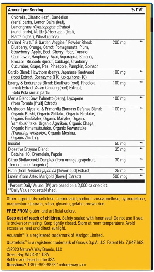 Nature's Way - Alive! Men's Max3 Daglig Multivitamin, 90 Tabletter - Bild 8