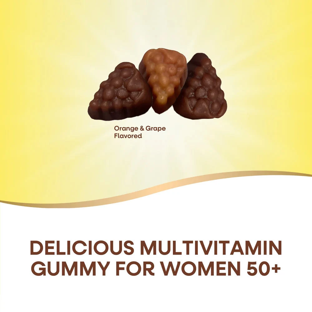 Nature's Way - Alive!® Premium Multivitamin för Kvinnor 50+, 75 Gummies, Körsbär & Drue - Bild 9