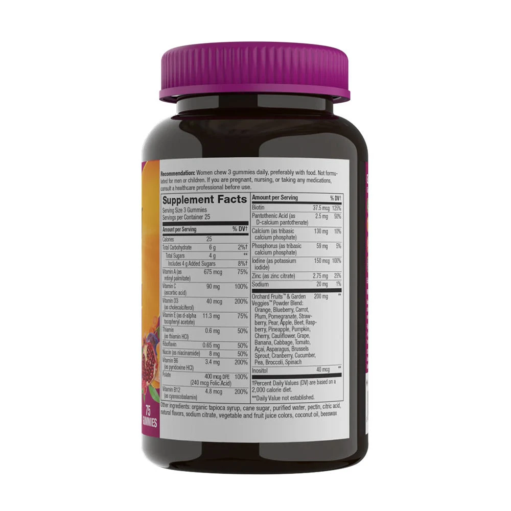 Nature's Way - Alive! Premium Multivitamintuggummin för Kvinnor, 75 st - Bild 4