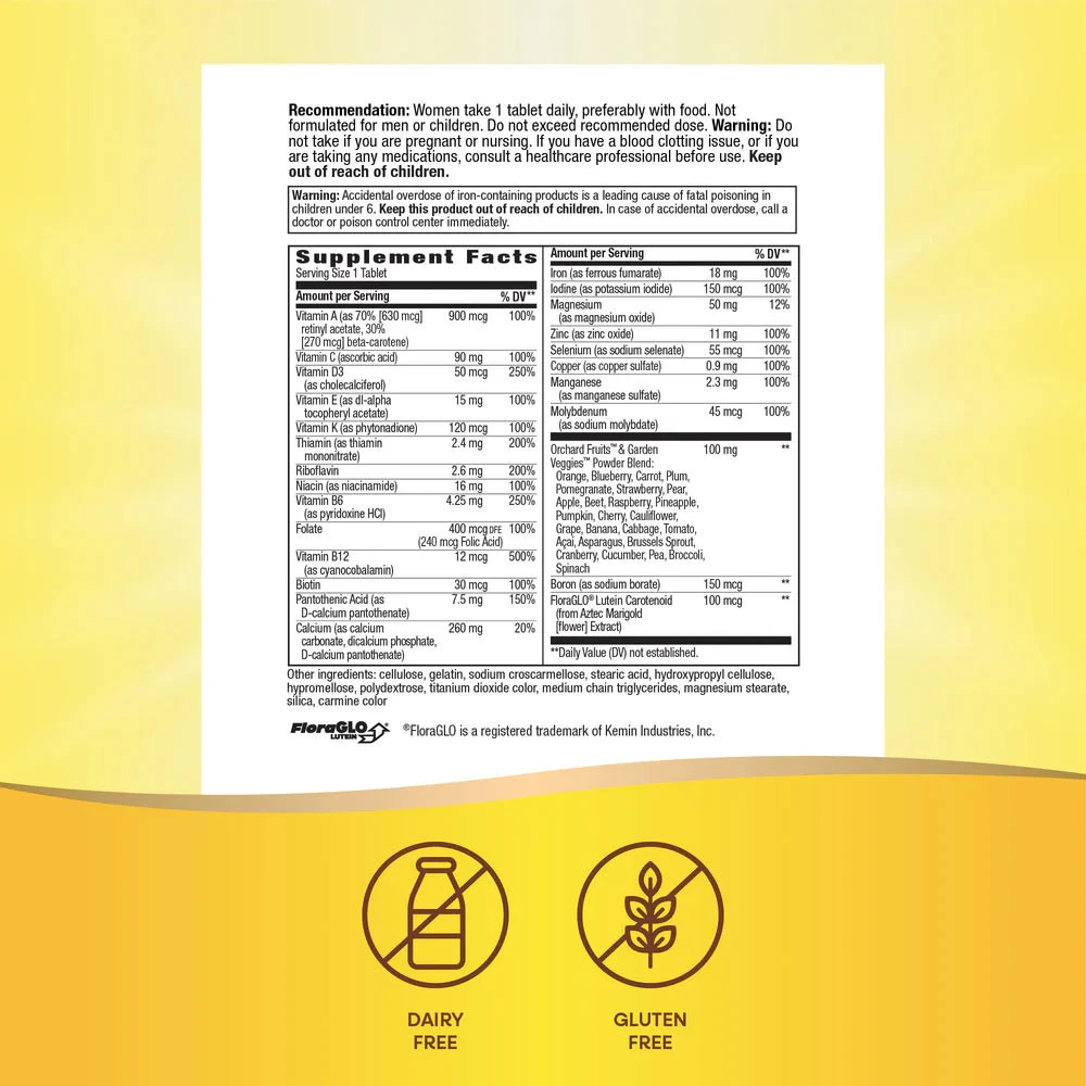 Nature's Way - Alive! Kvinnors Kompletta Multivitamin, 130 tabletter - Bild 6