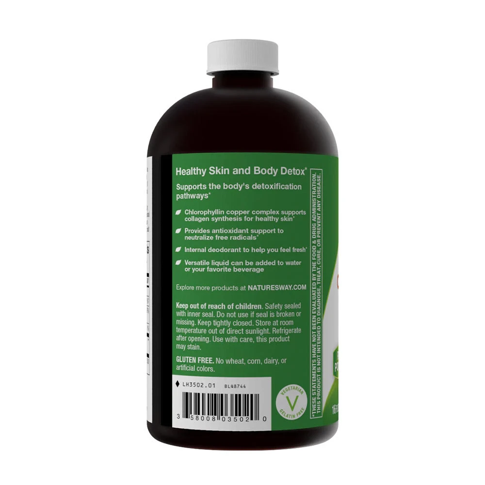 Natures Way - Chlorofresh Flytande Klorofyll, 480 ml, Osmaksatt - Bild 9