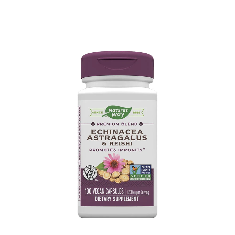 Natures Way - Echinacea, Astragalus & Reishi, 100 kapslar | HälsokostFörbättra humöret | Apoteka