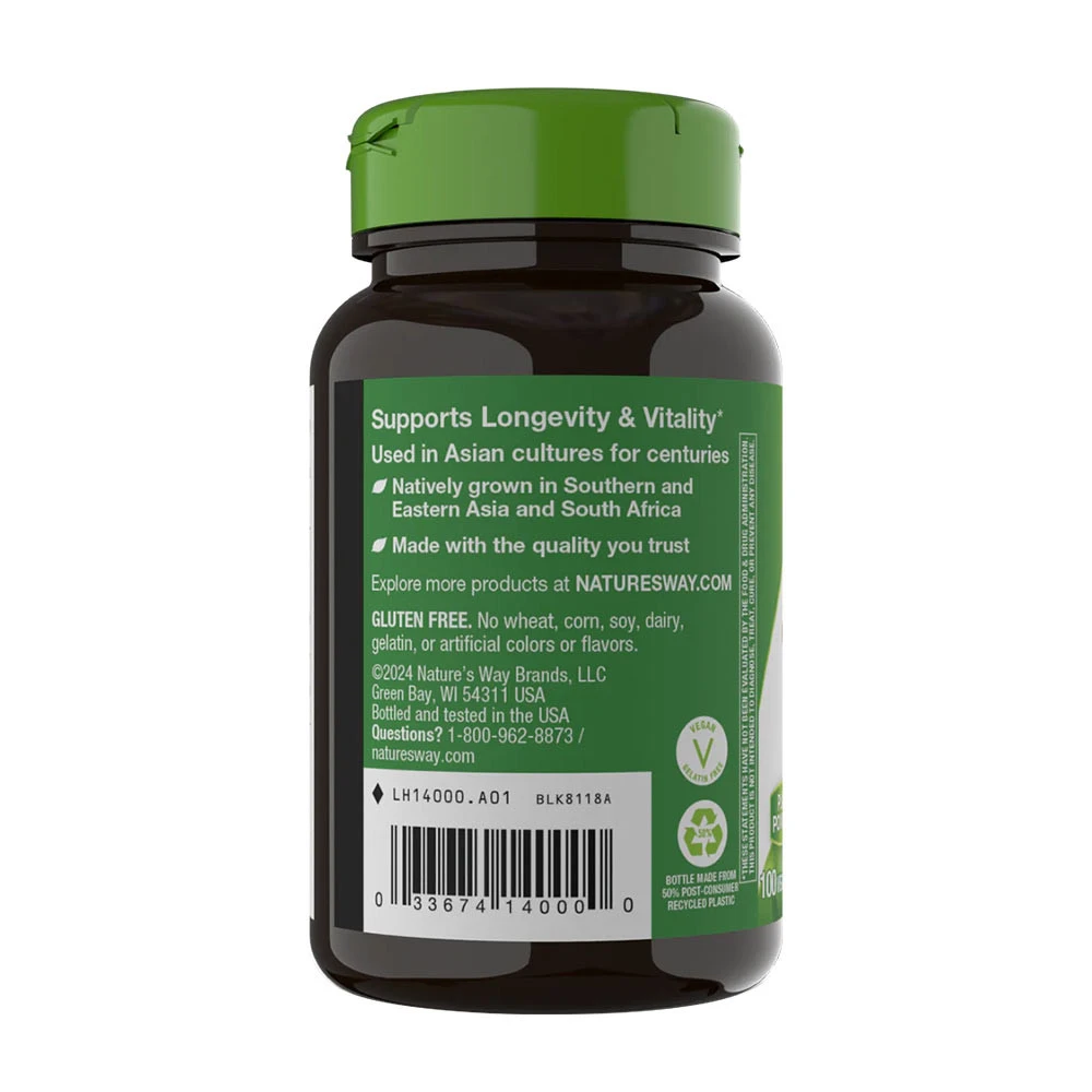 Natures Way - Gotu Kola Ört, 100 kapslar - Bild 3
