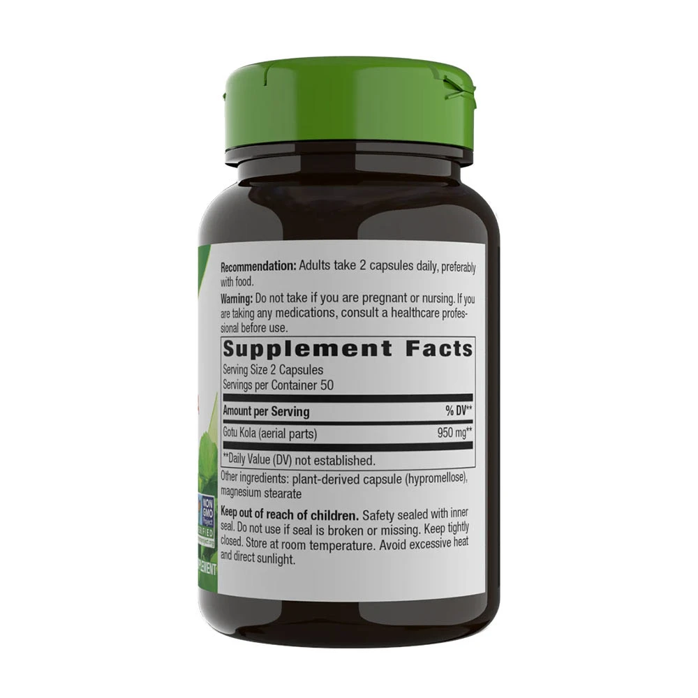 Natures Way - Gotu Kola Ört, 100 kapslar - Bild 8