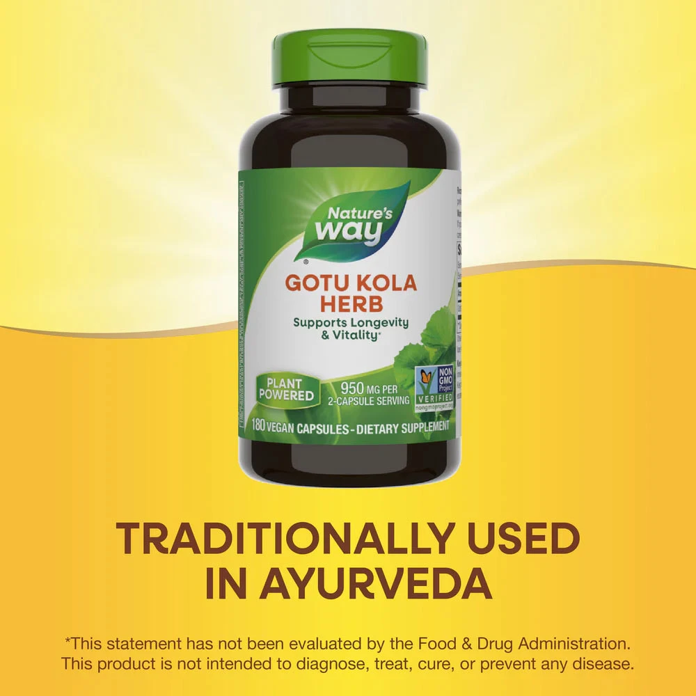 Natures Way - Gotu Kola Herb, 180 kapslar - Bild 10