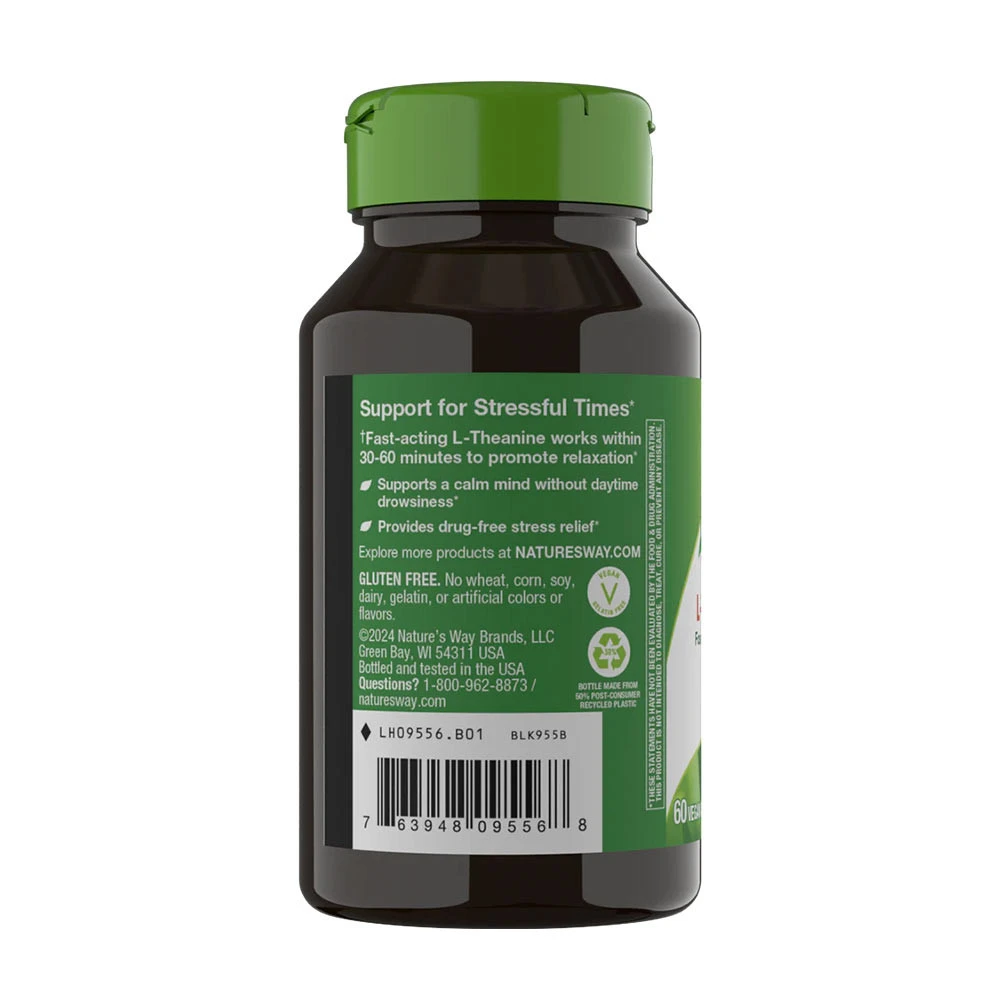 Natures Way - L-Theanine, 60 kapslar - Bild 3