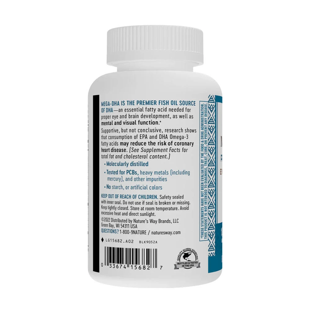 Natures Way - Mega-DHA, 60 mjukkapslar - Bild 7
