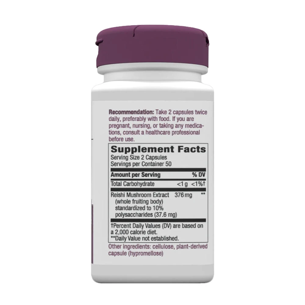 Natures Way - Reishi Svamp, 100 Kapslar - Bild 2
