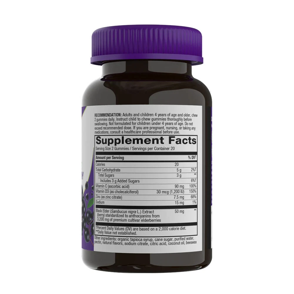 Natures Way - Sambucus Gummies, 60 stycken - Bild 4