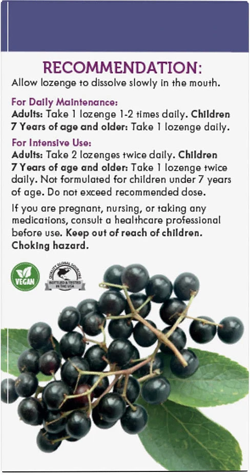 Natures Way - Sambucus Originalpastiller, 30 st, Fläderbär - Bild 9