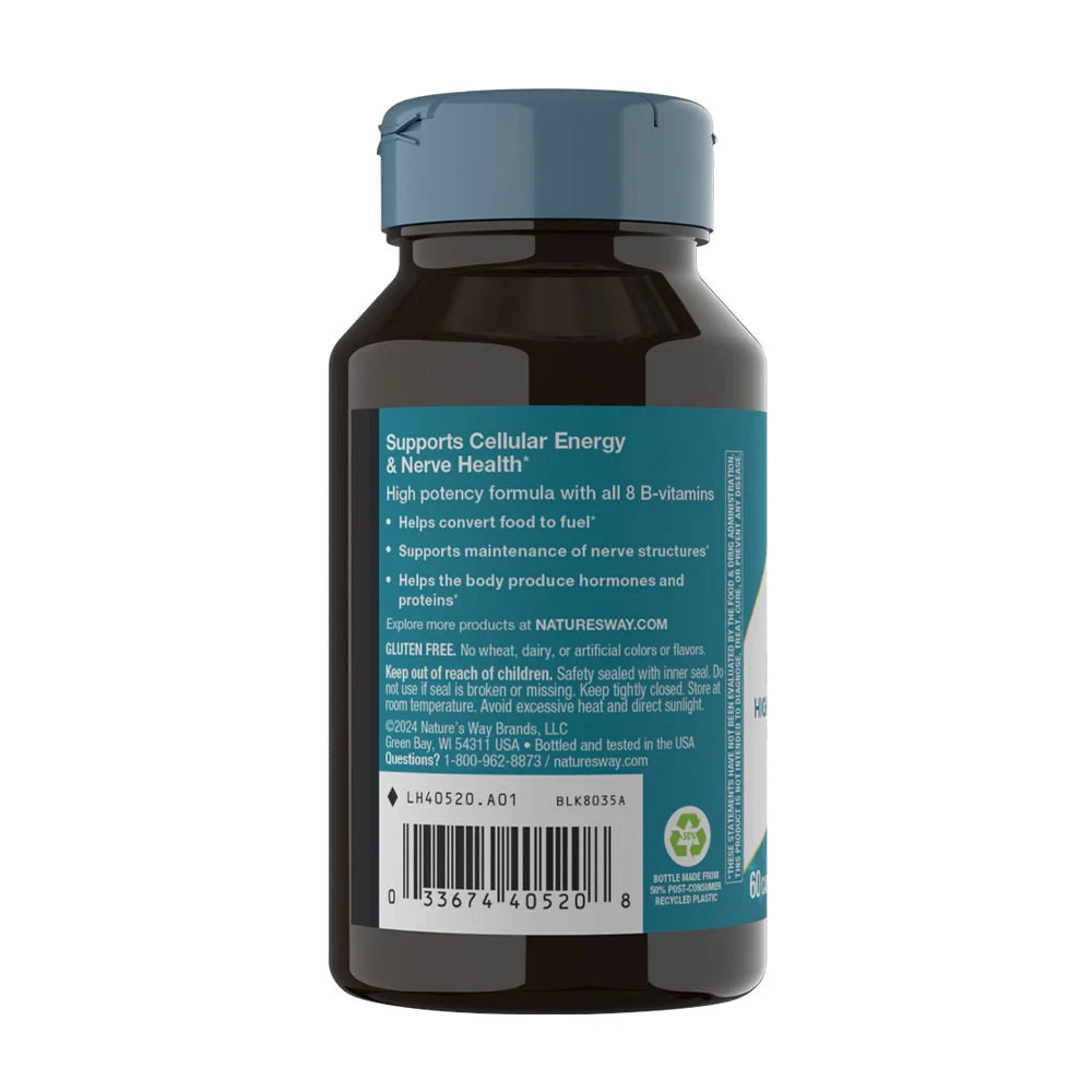 Natures Way - Vitamin B-100 Complex, 60 kapslar - Bild 5
