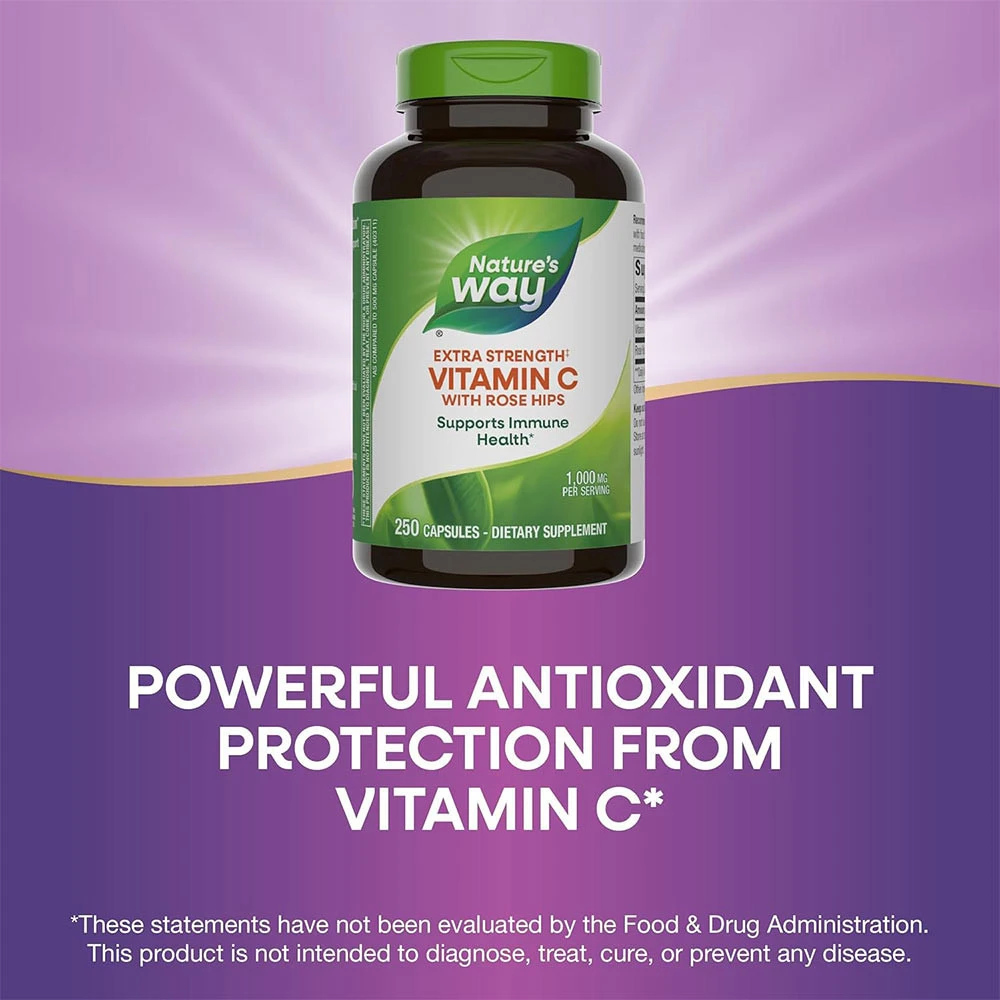 Natures Way - Vitamin C med Nypon, 250 Kapslar - Bild 10