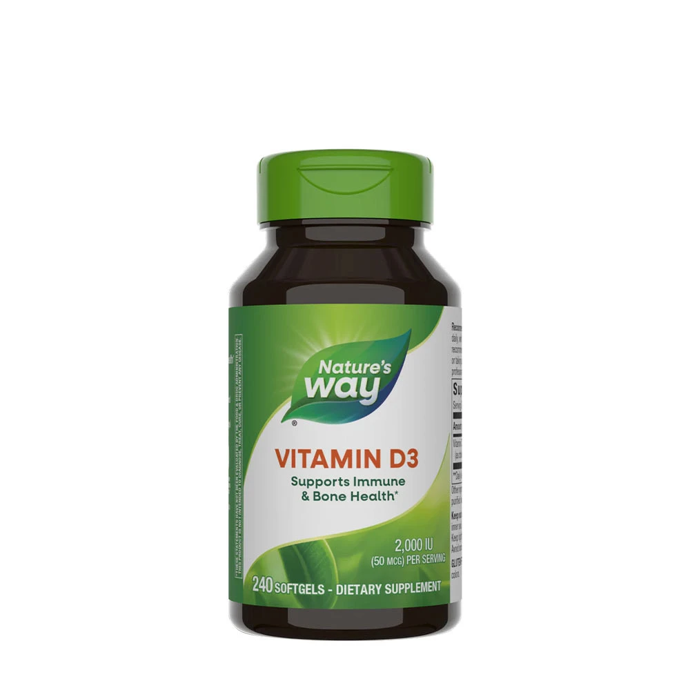 Natures Way - Vitamin D3, 240 mjukkapslar | Vitaminer och MineralerHälsokost | Apoteka