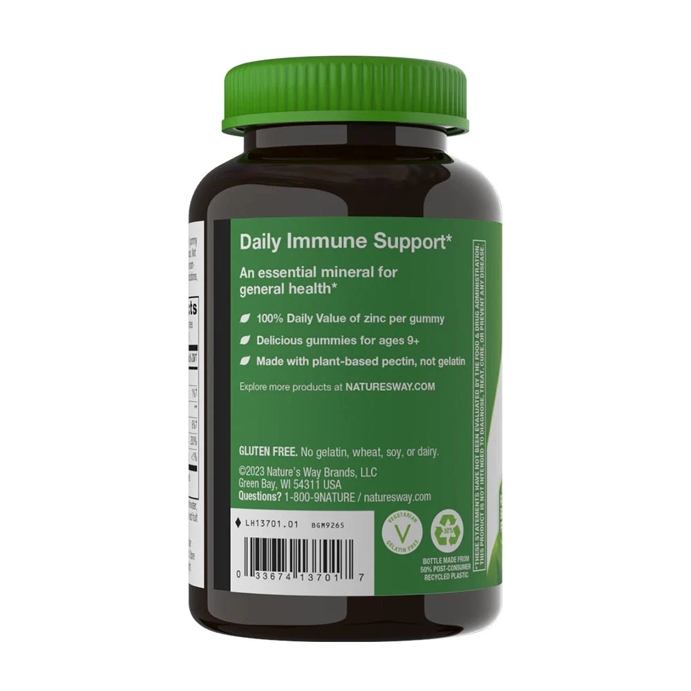 Natures Way - Zinkgummibjörnar, 120 st, Blandade Bär - Bild 5