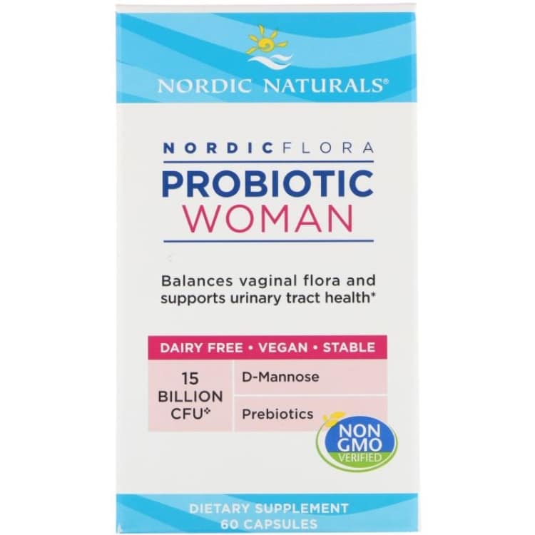 Nordic Naturals - Nordic Flora Probiotic Woman, 60 kapslar | Vitaminer och MineralerKosttillskott för kvinnorHälsokostProbiotika | Apoteka