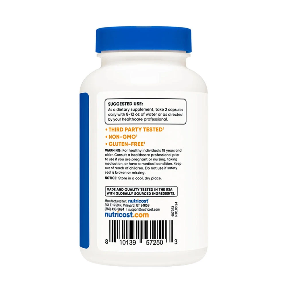 Nutricost - Betain Anhydrus (TMG) Kapslar, 120 kapslar - Bild 5