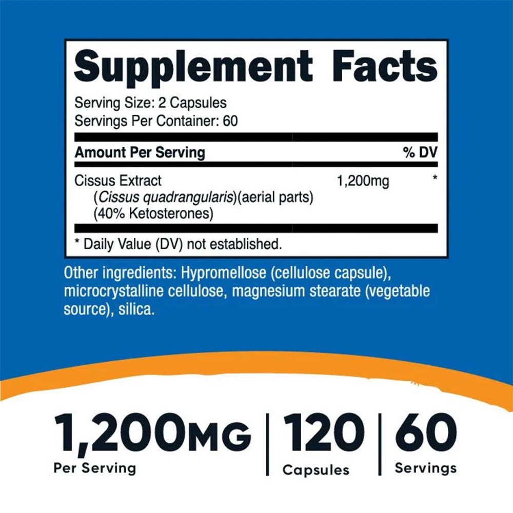 Nutricost - Cissus Quadrangularis, 120 kapslar - Bild 5