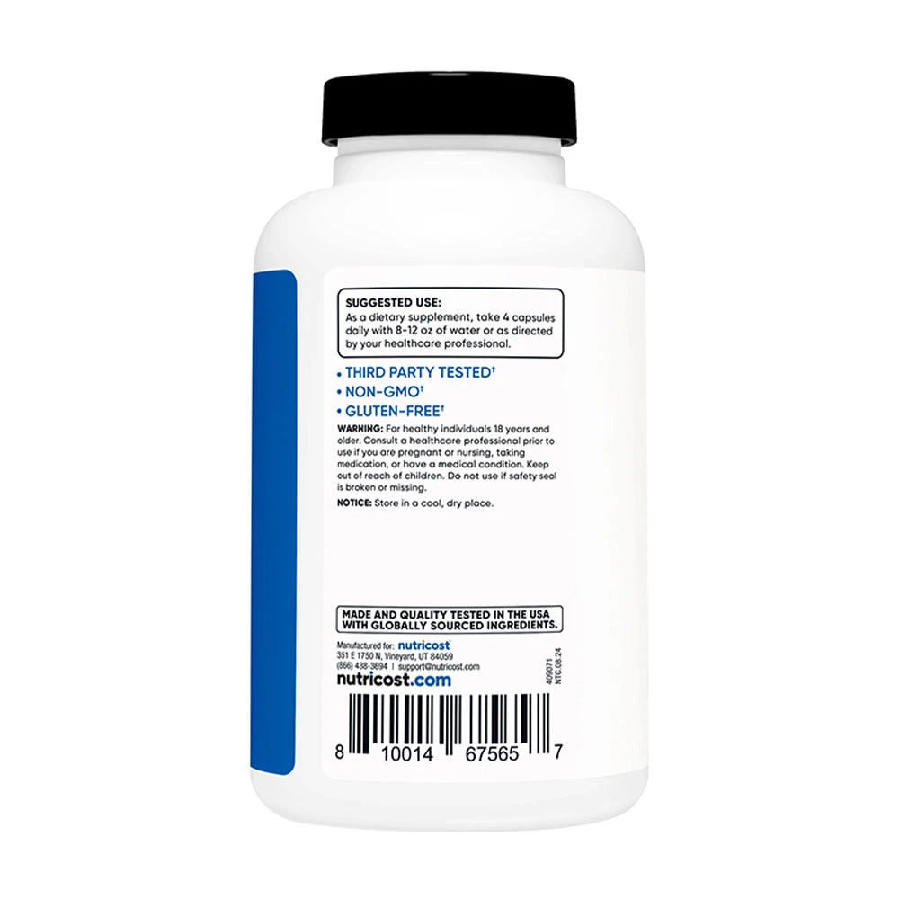 Nutricost - Kreatinmonohydratkapslar, 180 kapslar - Bild 3