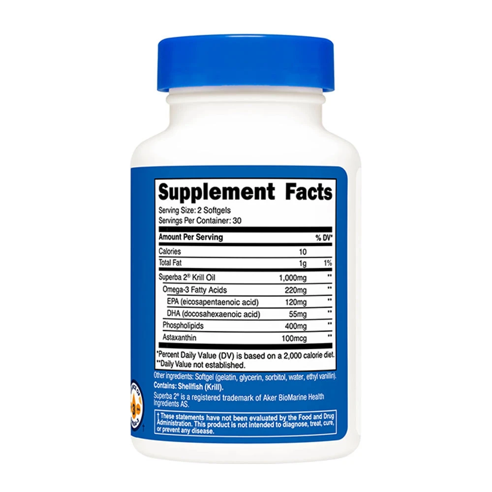 Nutricost - Krilloljekomplex, 1000 mg (60 kapslar) - Bild 5