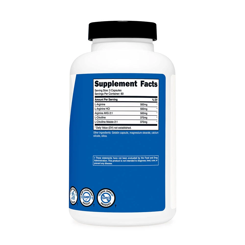 Nutricost - Nitric Oxide Booster, 750 mg, 180 kapslar - Bild 6