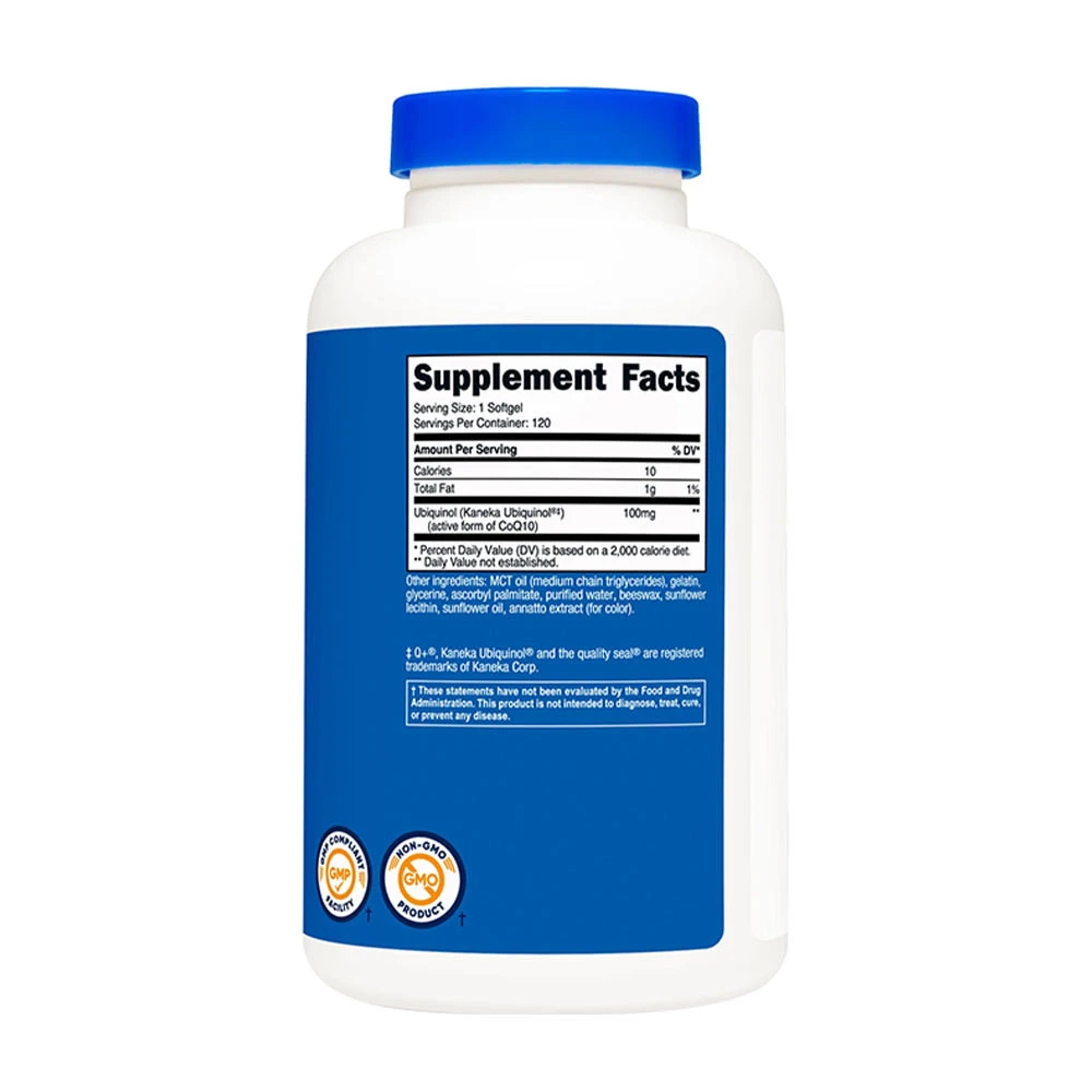 Nutricost - Ubiquinol, 100 mg, 120 mjukkapslar - Bild 4