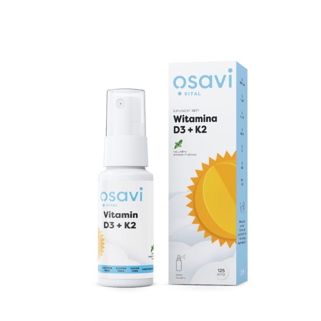 Osavi - OSAVI Vitamin D3 + K2 Munsspray, Pepparmint, 25 ml | Vitaminer och MineralerVissa vitaminer | Apoteka