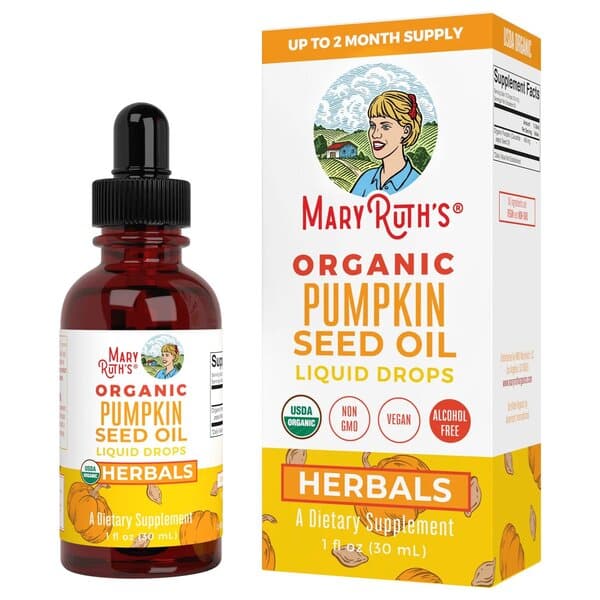 MaryRuth Organics - Ekologisk Pumpafröolja i Flytande Droppar, 30 ml | Veganska produkterHälsa och välbefinnandeHälsokost | Apoteka