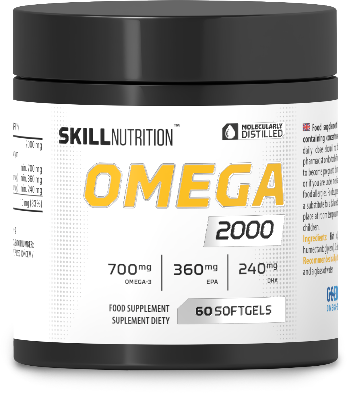 Skill Nutrition - Omega 2000, 60 mjukkapslar | Hälsokost | Apoteka