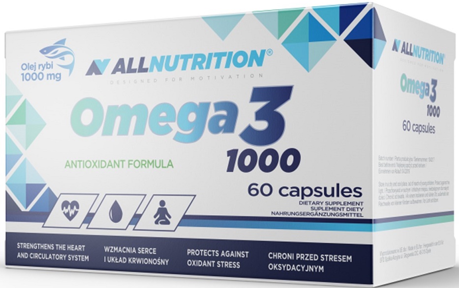 Allnutrition - Omega 3, 1000 mg, 60 kapslar | Omegas - EFA - CLA - oljorOmega och fiskoljaHälsokost | Apoteka