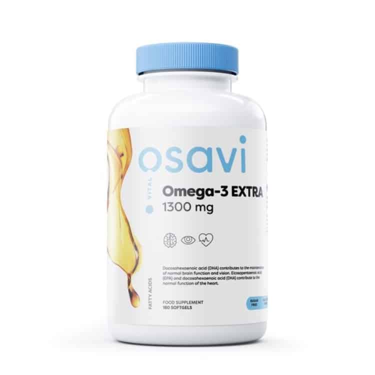 Osavi - Omega-3 Extra, 1300 mg (Citron), 180 mjuka kapslar | Hälsa och välbefinnandeOmegas - EFA - CLA - oljorOmega och fiskoljaHälsokost | Apoteka