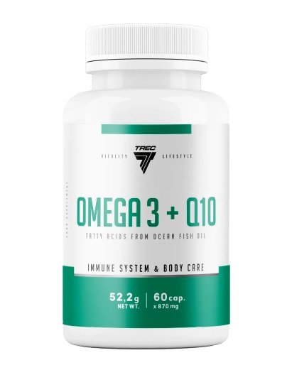 Trec Nutrition - Omega 3 + Q10, 60 kapslar | Hälsa och välbefinnandeHälsokostCoQ10 | Apoteka