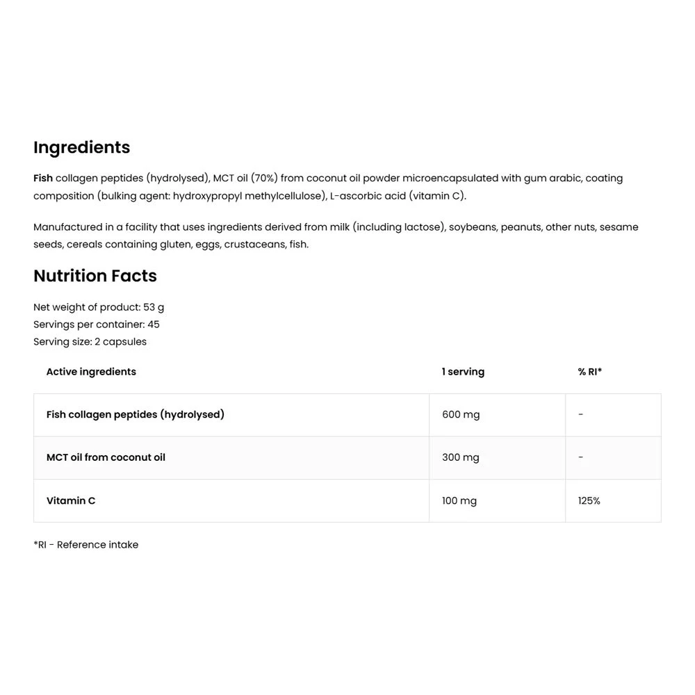 OstroVit - Kollagen & MCT-olja från Kokosnöt, 90 Kapslar - Bild 7