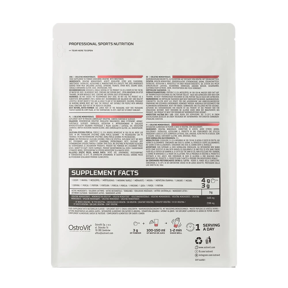 OstroVit - Kreatinmonohydrat, 300 g Vattenmelon - Bild 4