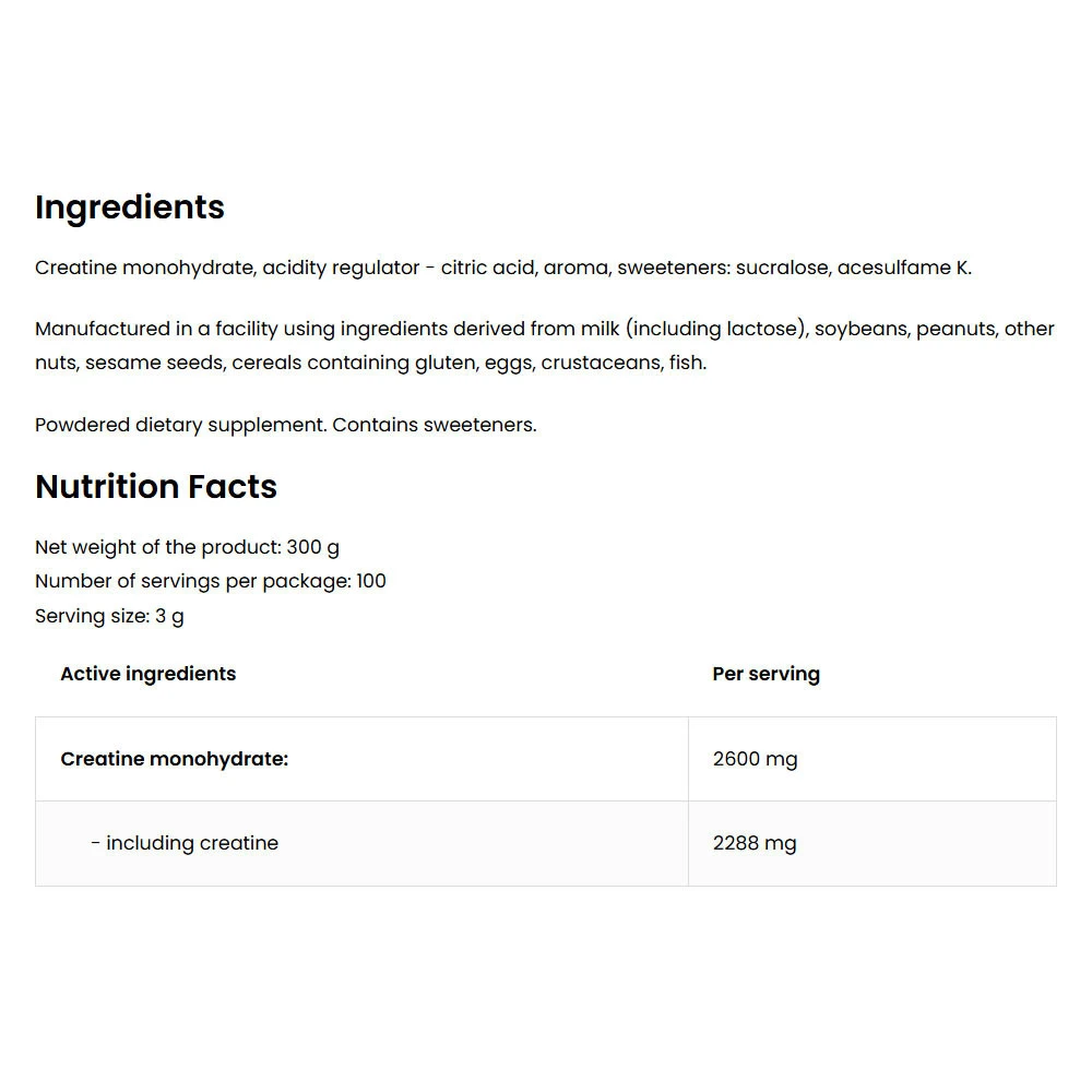 OstroVit - Kreatinmonohydrat, 300 g Vattenmelon - Bild 5