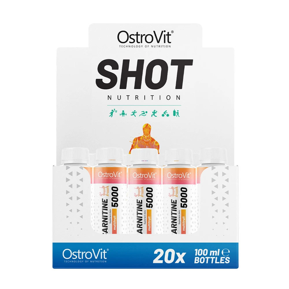 OstroVit - L-Carnitine 5000 Shot, 20 x 100 ml | HälsokostL-karnitin | Apoteka