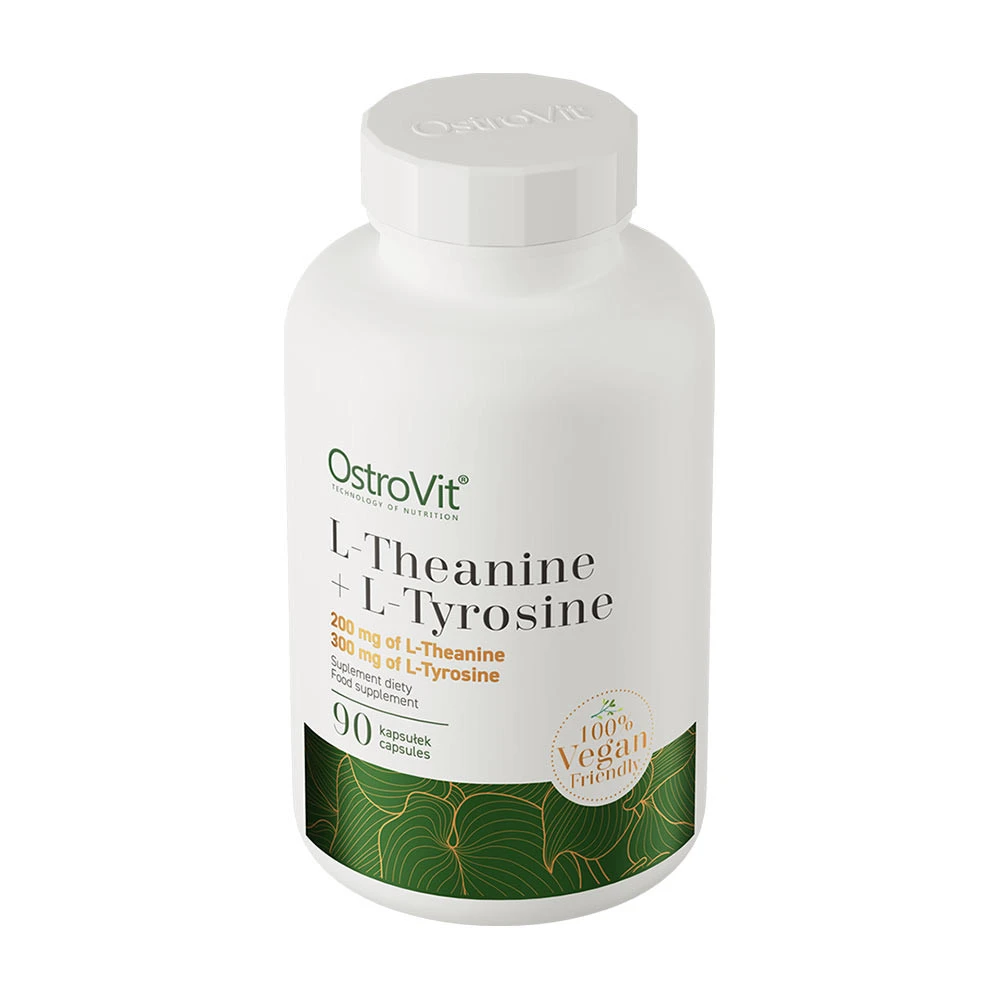 OstroVit - L-Theanine + L-Tyrosine Vegan, 90 kapslar - Bild 3