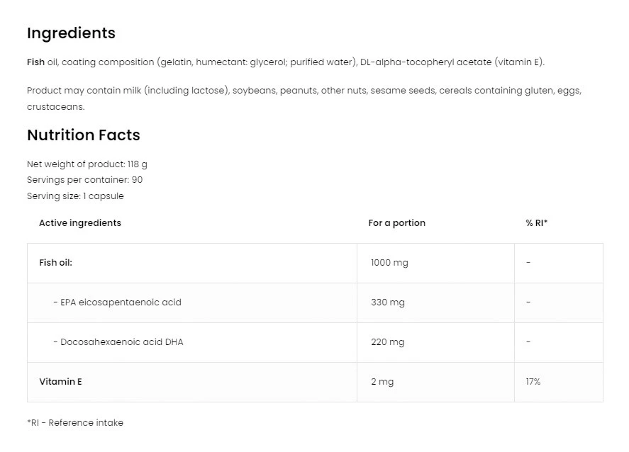 OstroVit - Omega 3 ULTRA, 90 kapslar - Bild 5