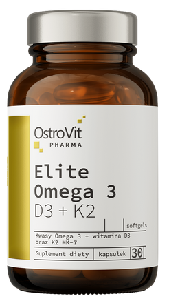 OstroVit - Pharma Elite Omega 3 D3 + K2, 30 kapslar | Vitaminer och MineralerHälsokost | Apoteka