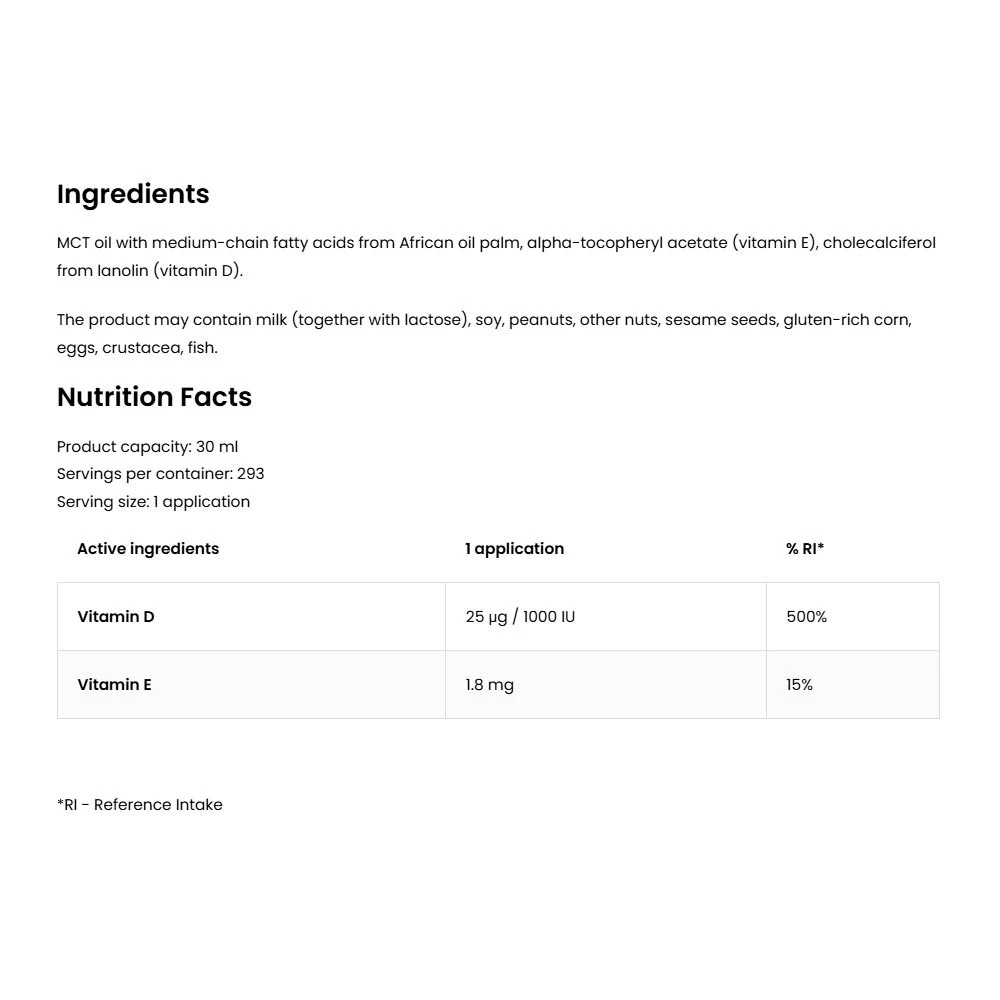 OstroVit - Pharma Vitamin D3 1000 IU Junior Spray, 30 ml - Bild 2