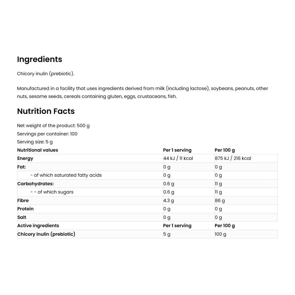 OstroVit - Vege Inulinpulver, 500 g - Bild 7
