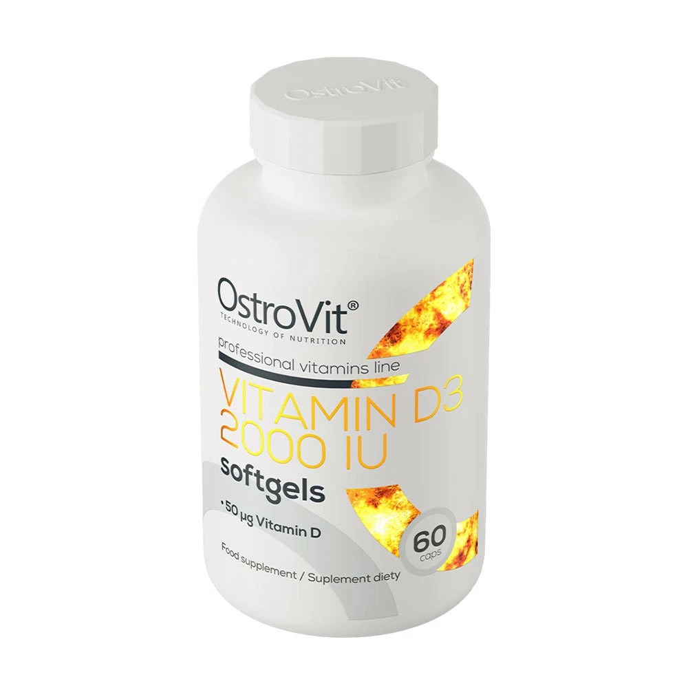 OstroVit - Vitamin D3 2000 IE, 60 mjukkapslar - Bild 3