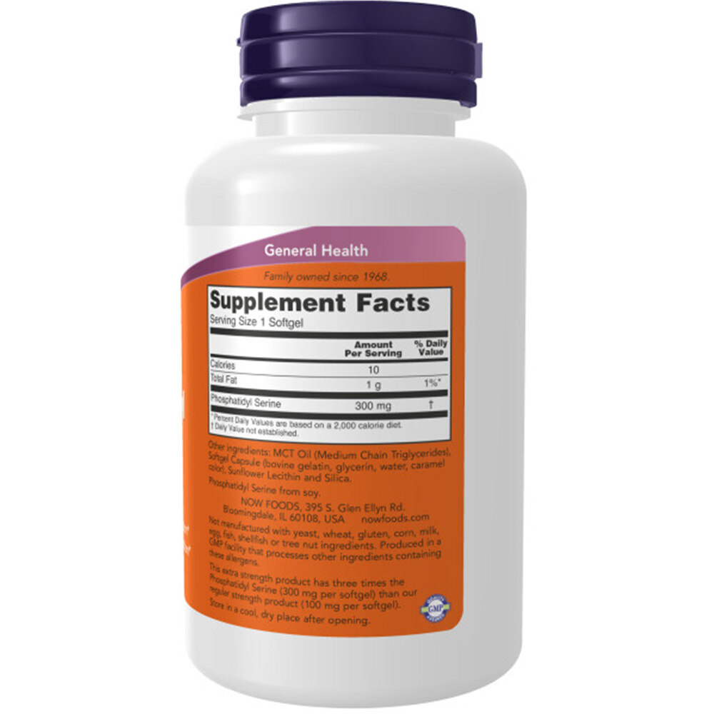 NOW - Fosfatidylserin, 300 mg - Bild 5