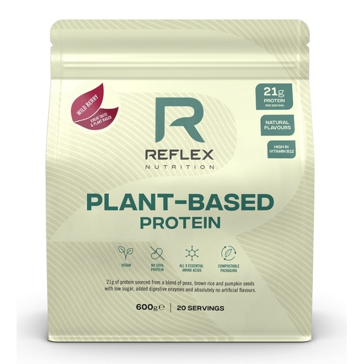 Reflex Nutrition - Växtbaserat protein, vilda bär, 600 g | Vitaminer och MineralerVeganska produkterHälsa och välbefinnandeHälsokostProteinerFitness och träning | Apoteka