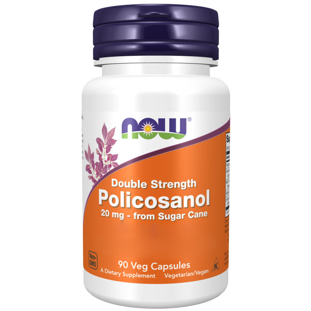 NOW - Policosanol, 20 mg - 90 vegetabiliska kapslar - Bild 4